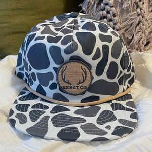 Southern String Hat Co. Gray Camo Deer Logo SnapBack Rope Hat